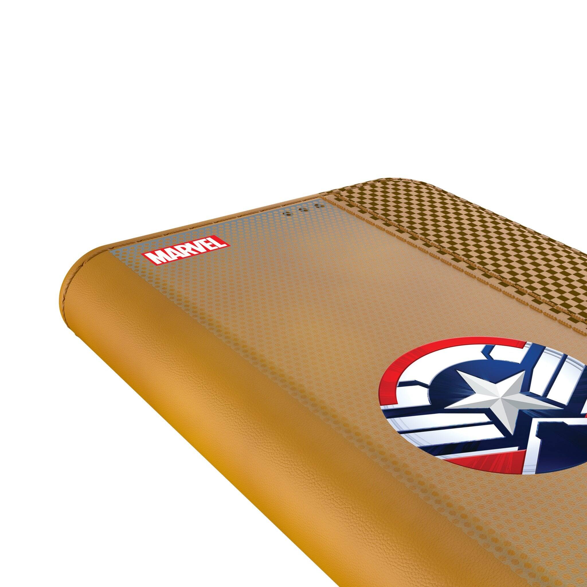 Alt View 1. Keyscaper - Marvel Grid Folio Phone Case - Samsung Galaxy S22 Plus - Sam Wilson Captain America.