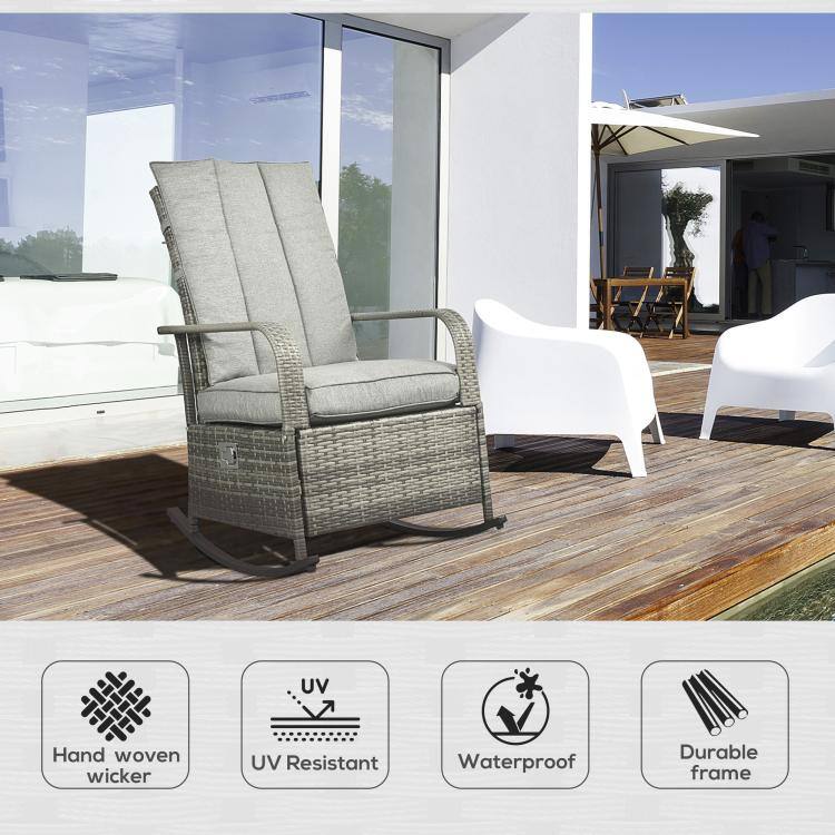- Hand woven wicker
- UV Resistant
- Waterproof
- Durable frame