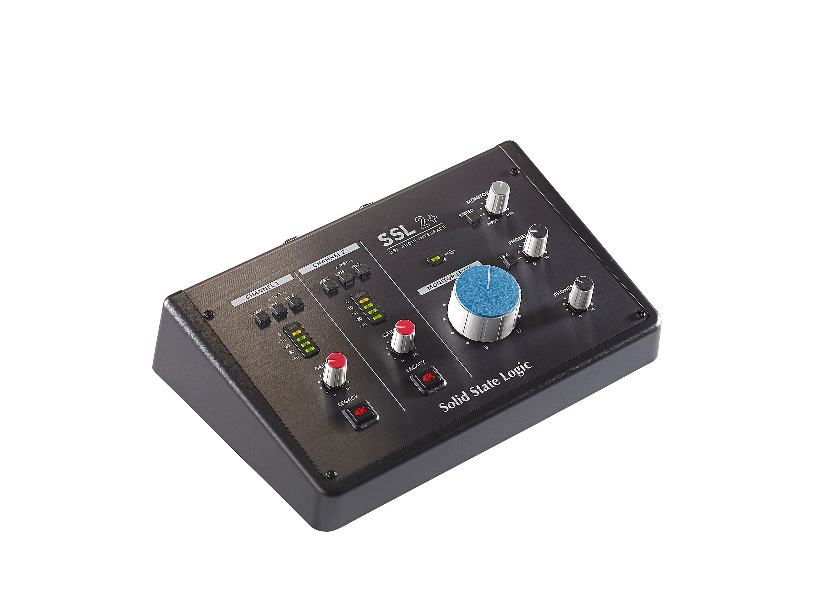 Solid State Logic - 2+ MKII 2-Input x 4-Output USB Audio Interface for MacOS, iOS & Windows
