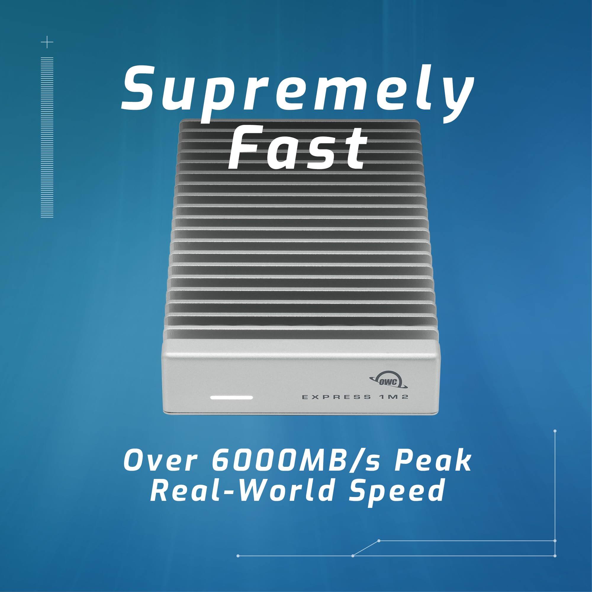 Supremely Fast  
Over 6000MB/s Peak Real-World Speed  
Express 1M2