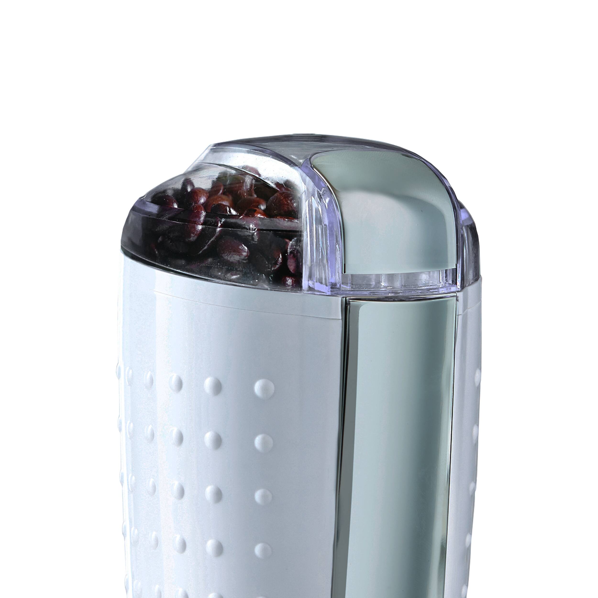 Alt View 2. Brentwood - Brentwood 150W Coffee Grinder in White - White.