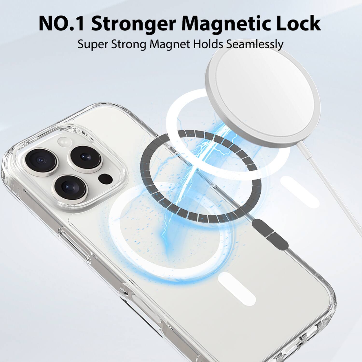 NO.1 Stronger Magnetic Lock  
Super Strong Magnet Holds Seamlessly