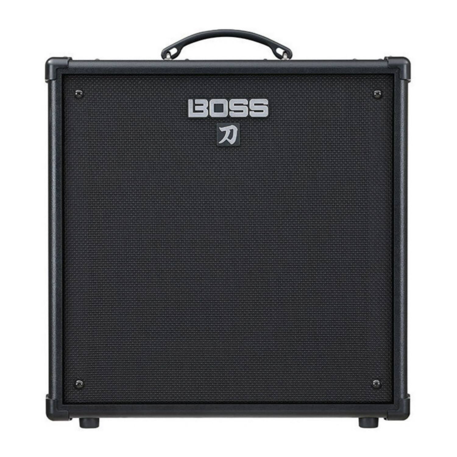 Left. BOSS - Boss Katana-110 Bass 1 x 10-inch 60-Watt Portable Class AB Power Amp Bundle.