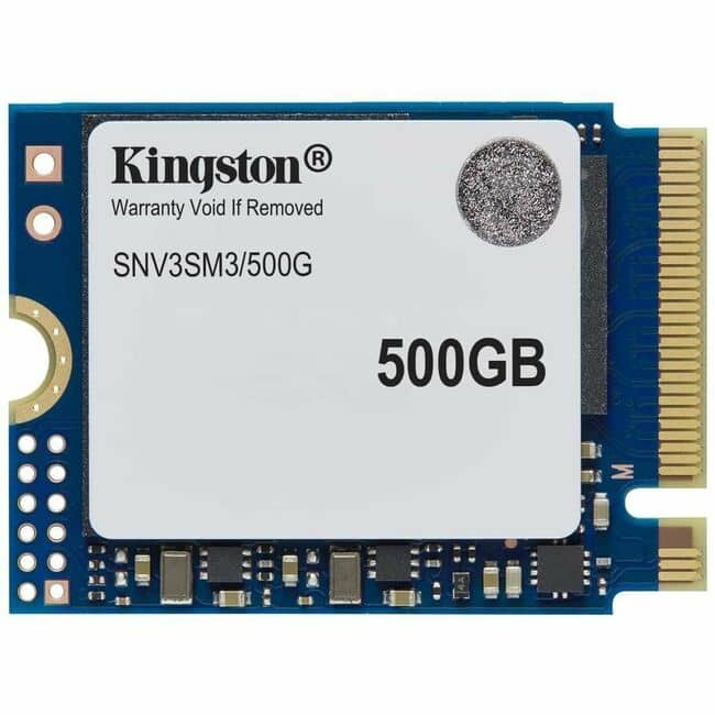 Kingston - NV3 500 GB Solid State Drive - M.2 2230 Internal - PCI Express NVMe (PCI Express NVMe 4.0 x4) - Notebook