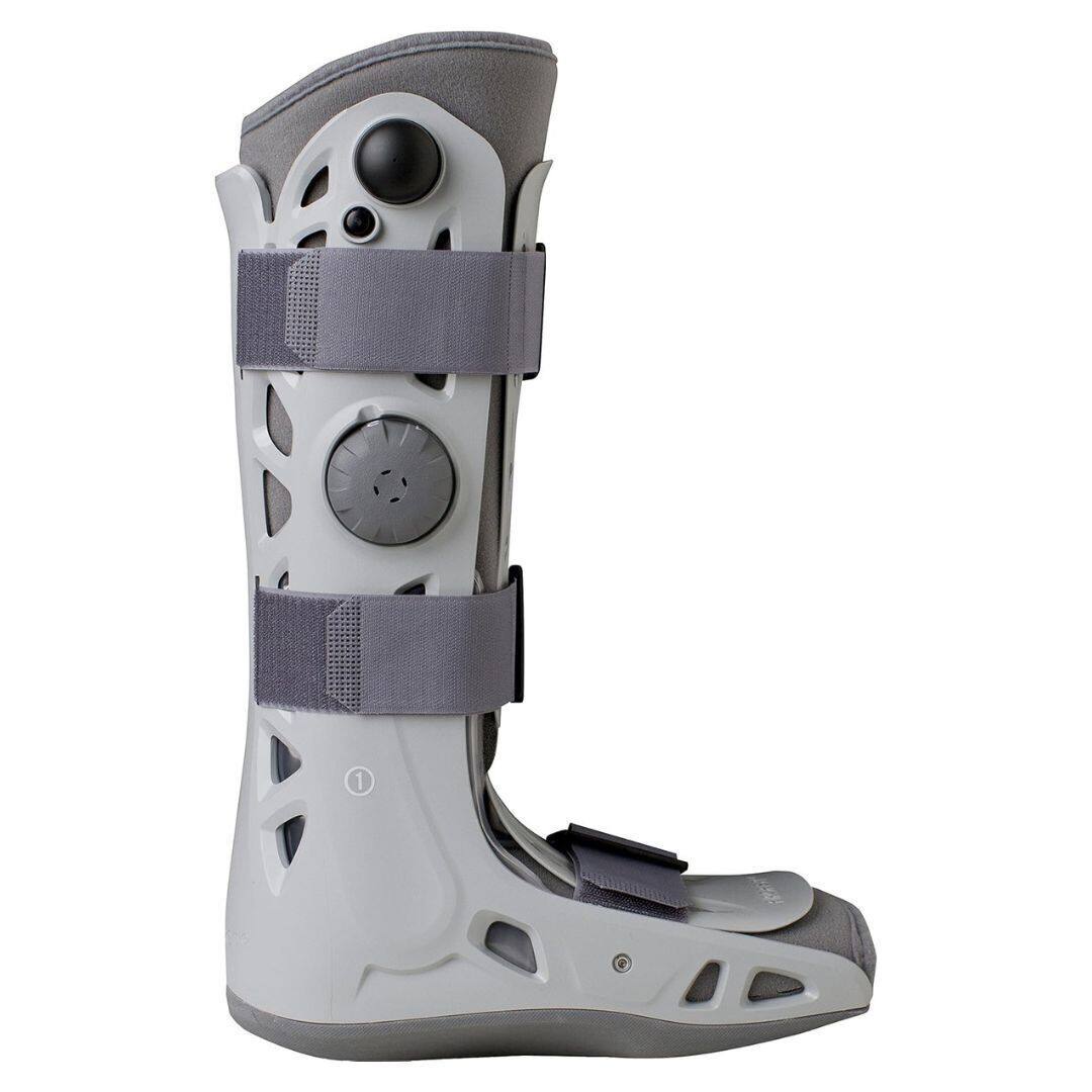 Angle. Aircast - Aircast AirSelect Standard Walker Brace / Walking Boot, Medium - Gray.