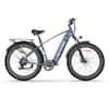 Front. Blutron - EB880 750W Fat Tire Ebike 50 miles Max Range and 20 MPH Max Speed - Blue.