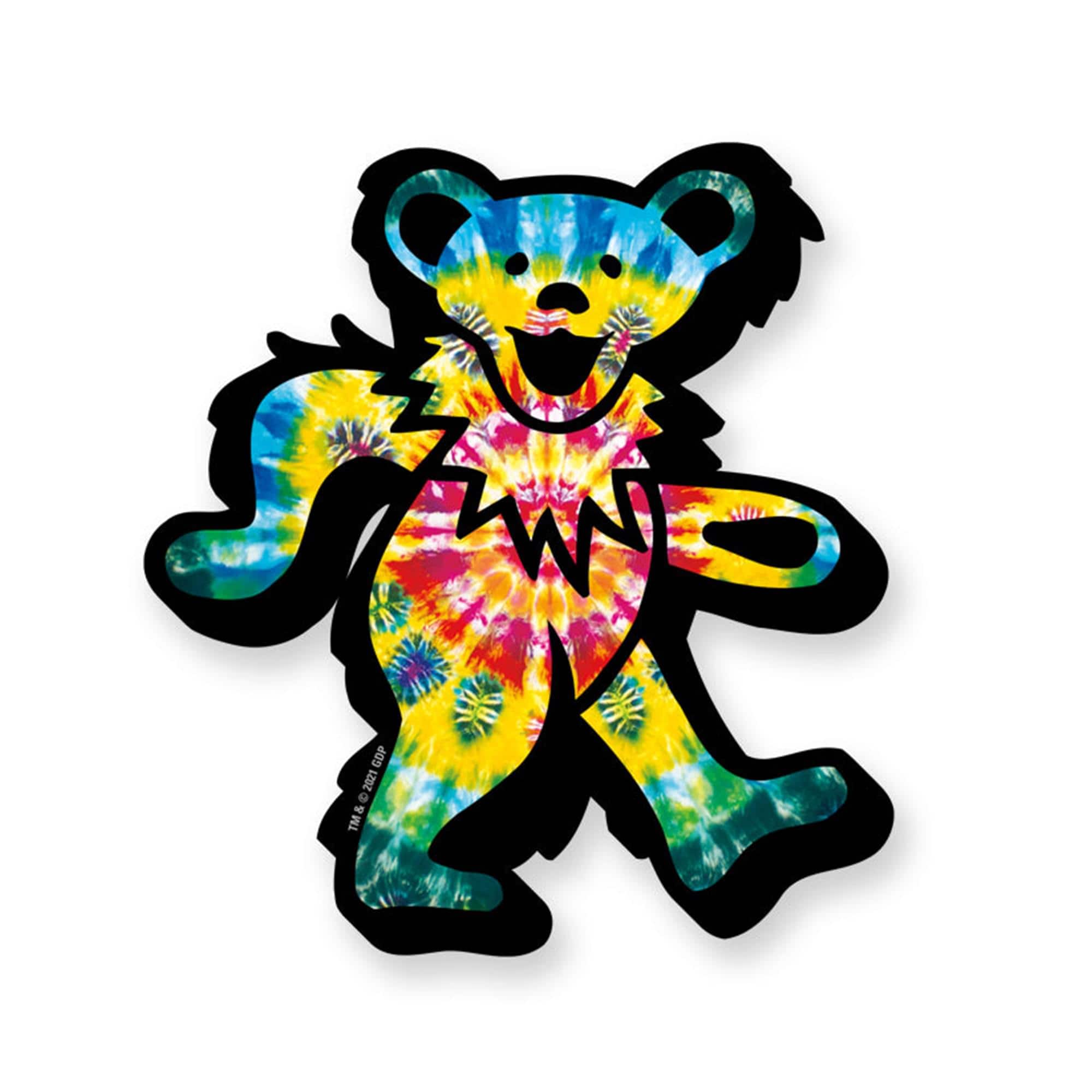 NMR Distribution - Grateful Dead Tie-Dyed Dancing Bear Funky Chunky Magnet - Multicolored price history on PriceWatchPro