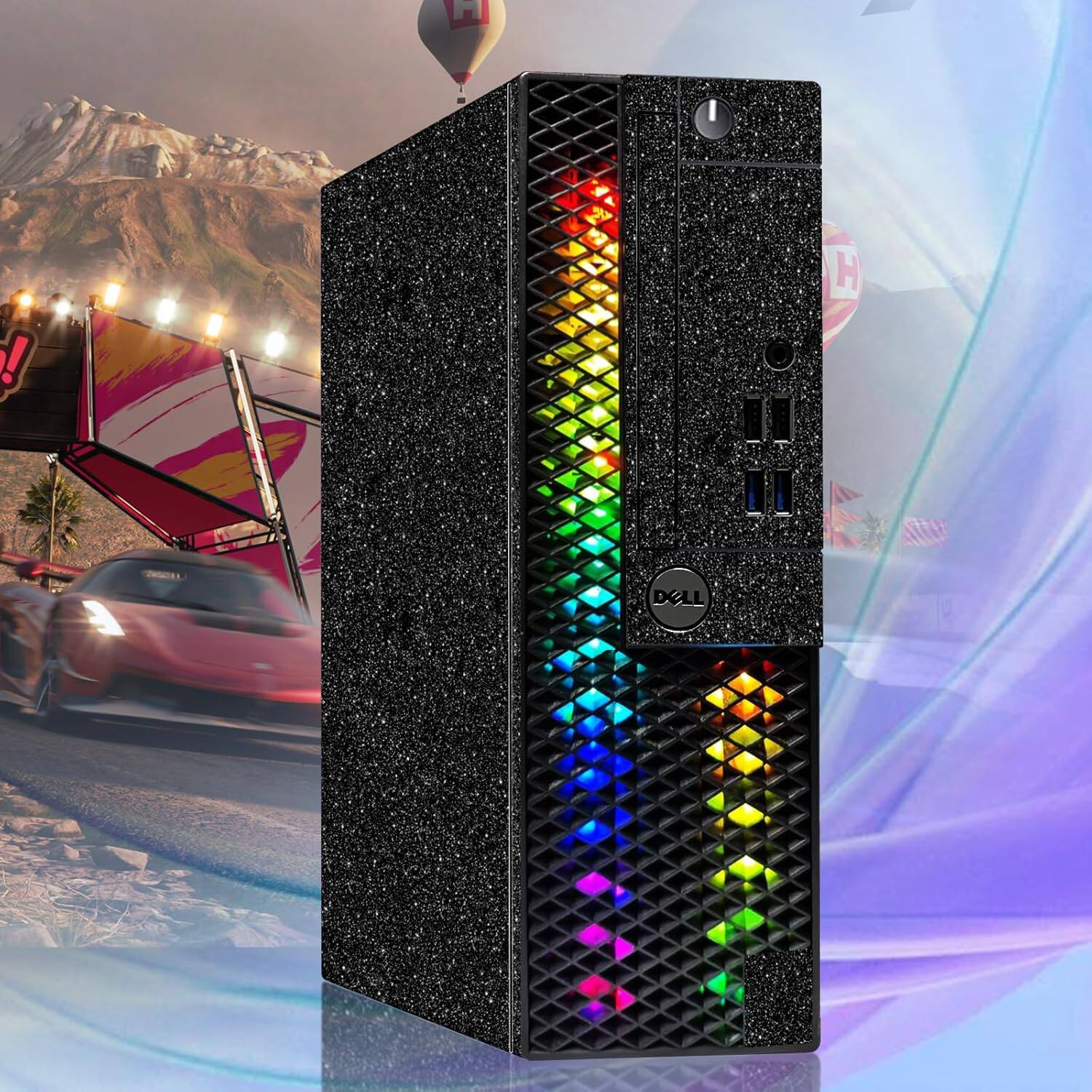 Left. Dell - Dell OPTIPLEX 3040 SFF RGB Gaming PC, I5-6500 up to 3.6GHz, GeForce GTX 750 Ti 4G, 16GB RAM, 512G SSD, 600M WiFi, Win11P - Black.