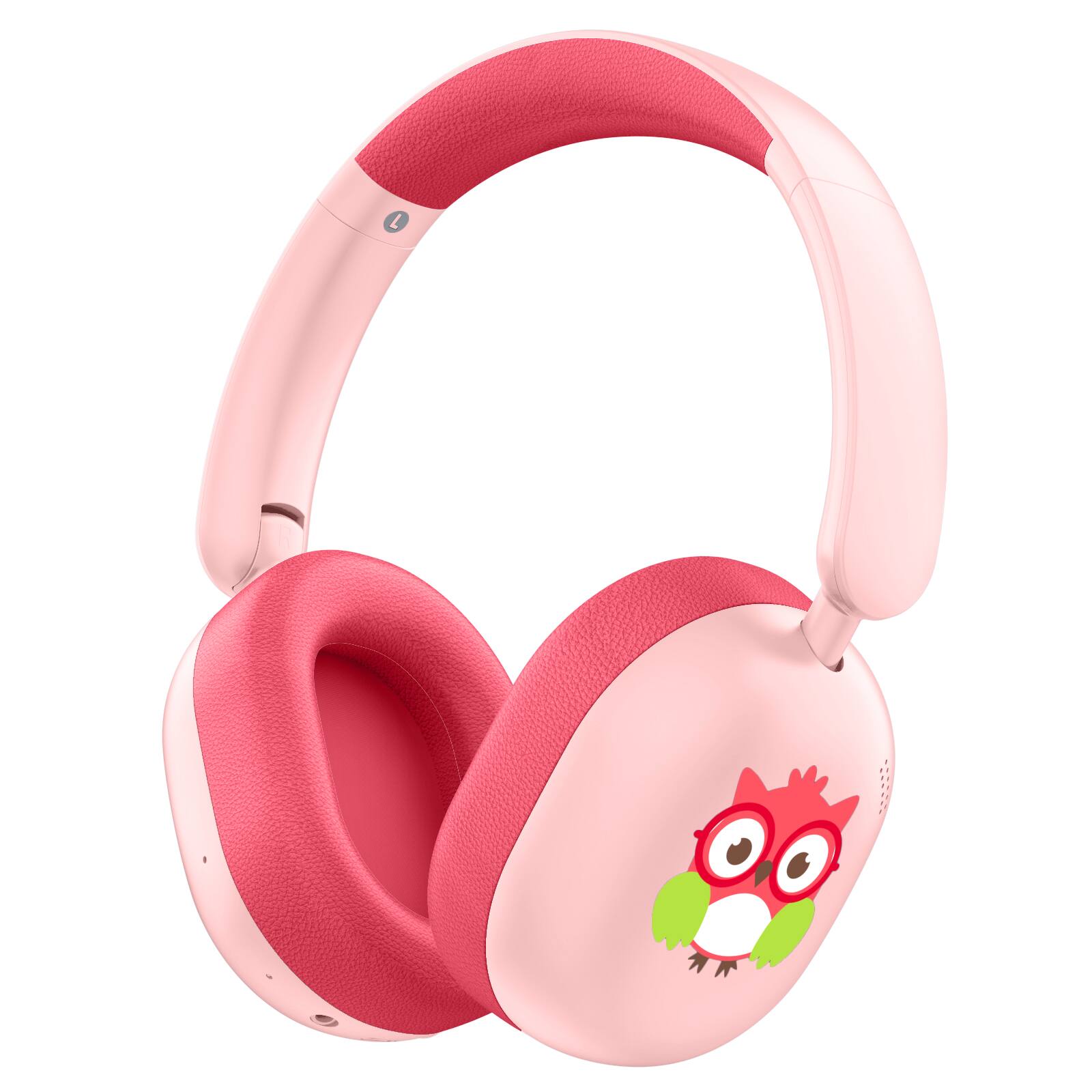 Front. Loheer - Loheer Kids Bluetooth 5.4 Headphones with Mic, 85dB Volume Limit, 35H Playtime, Wired/Wireless, Pink.
