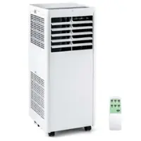 Costway 5000 BTU (8000 BTU ASHRAE) Portable Air Conditioner with Dehumidifier and Fan Sleep Mode and 24H Timer - White - Front_Zoom