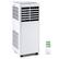 Front. Costway - 5000 BTU Portable Air Conditioner Cools up to 250 sq.ft with Dehumidifier and Fan Sleep Mode and 24H Timer - White.