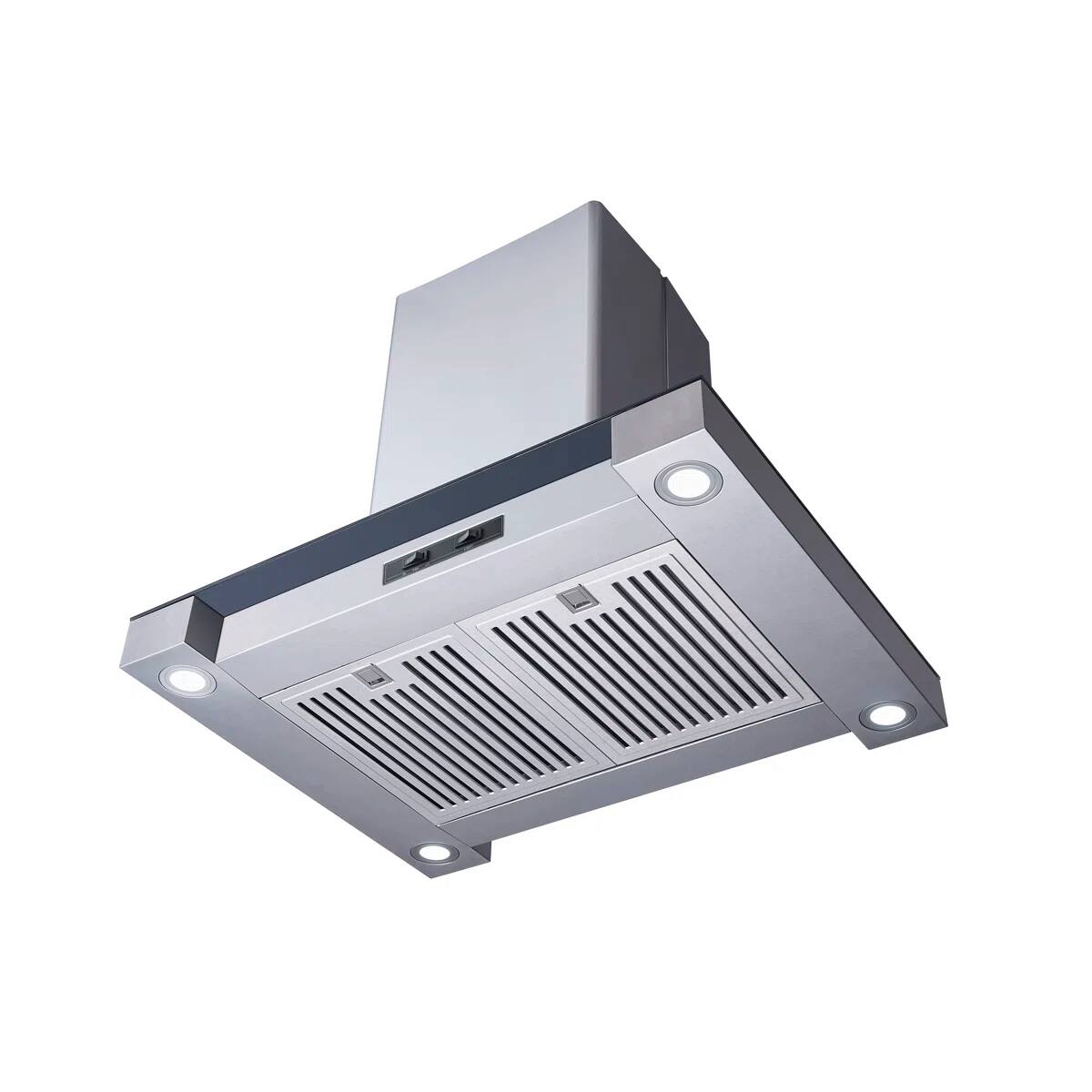 Back. Winflo - Winflo 30 inch Convertible 300-CFM Stainless Steel Island Range Hood - Stainless Steel.