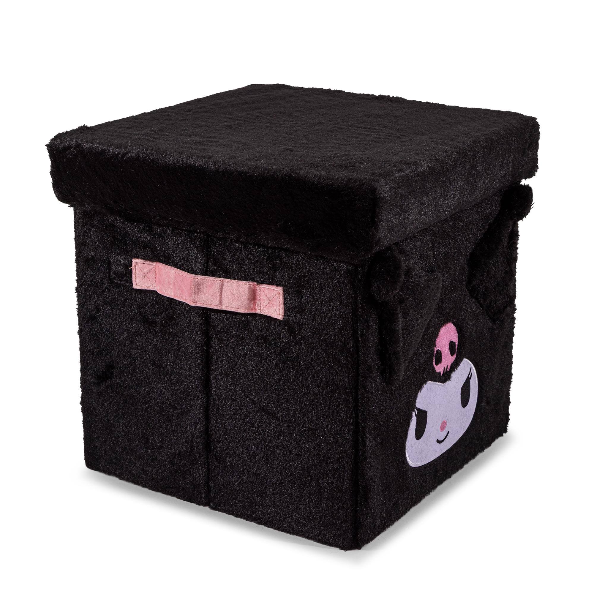 Alt View 10. Ukonic - Sanrio Kuromi 13-Inch Plush Storage Bin With Lid - Black.