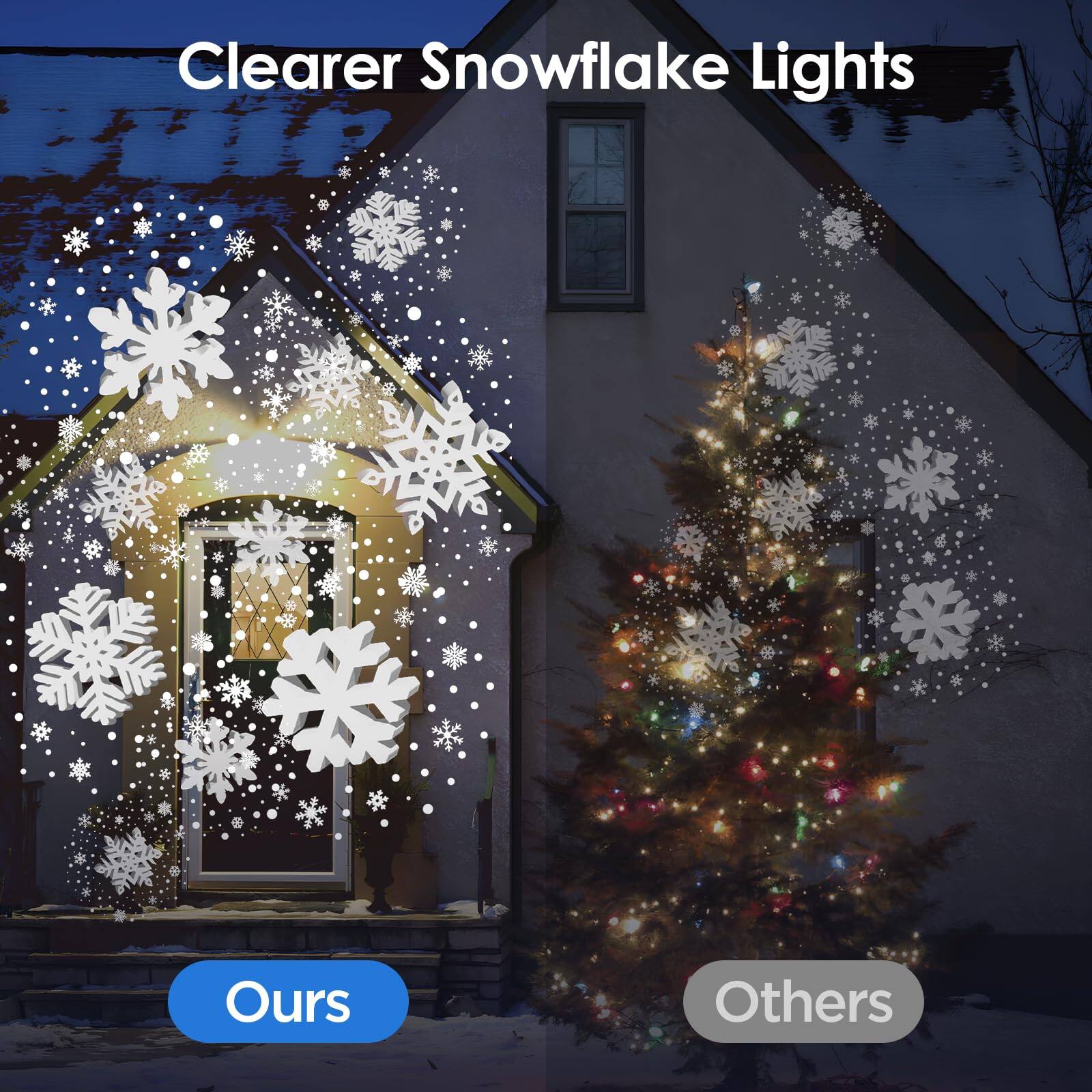 Clearer Snowflake Lights

Ours

Others