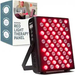 LifePro - Red Light Therapy Panel – Near Infrared for Pain, Inflammation & Skin Health, 60 LEDs to Improve Circulation - Black