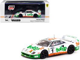 Tarmac Works - Ferrari F40 GT #1 Federico D'Amore - Oscar Larrauri Italian GT Championship (1994) Hobby64 Series 1/64 Diecast Model Car - Multicolor