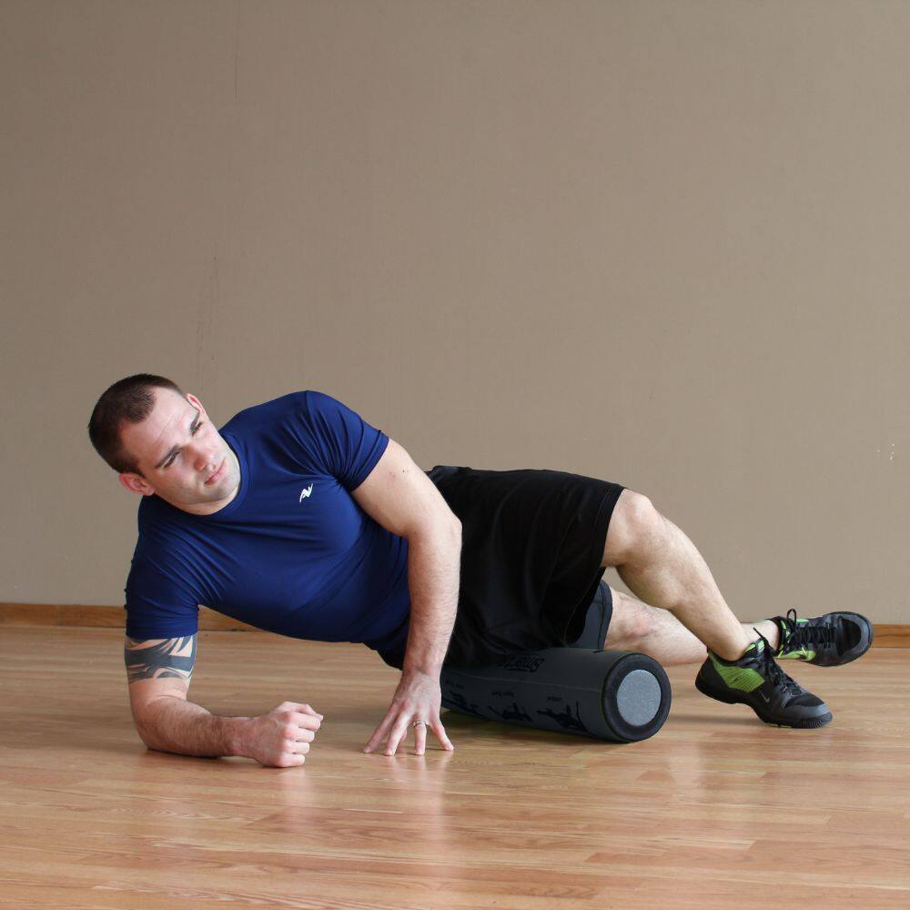 Alt View 2. Prism Fitness - Prism Fitness 2 Foot Long Smart Recovery Self-Guided Muscle Recovery Roller - Green.