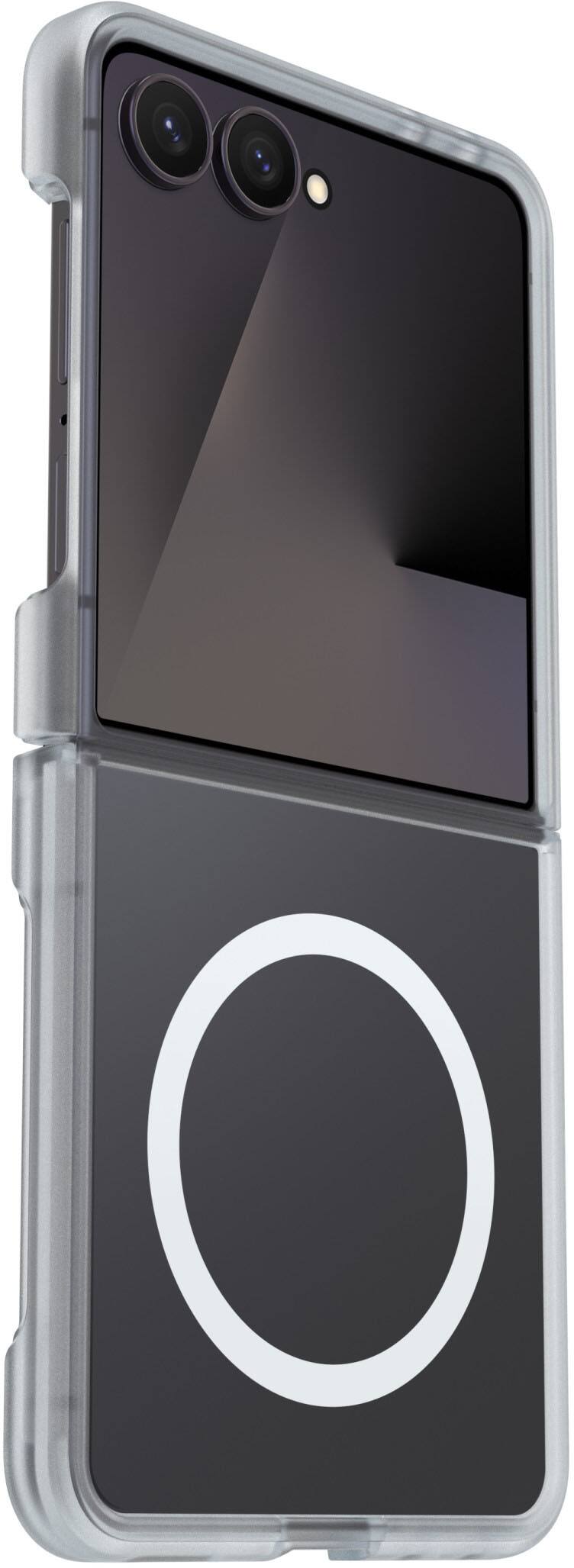 Angle. OtterBox - Thin Flex Series Hard Shell for Samsung Galaxy Z Flip8 - Clear.