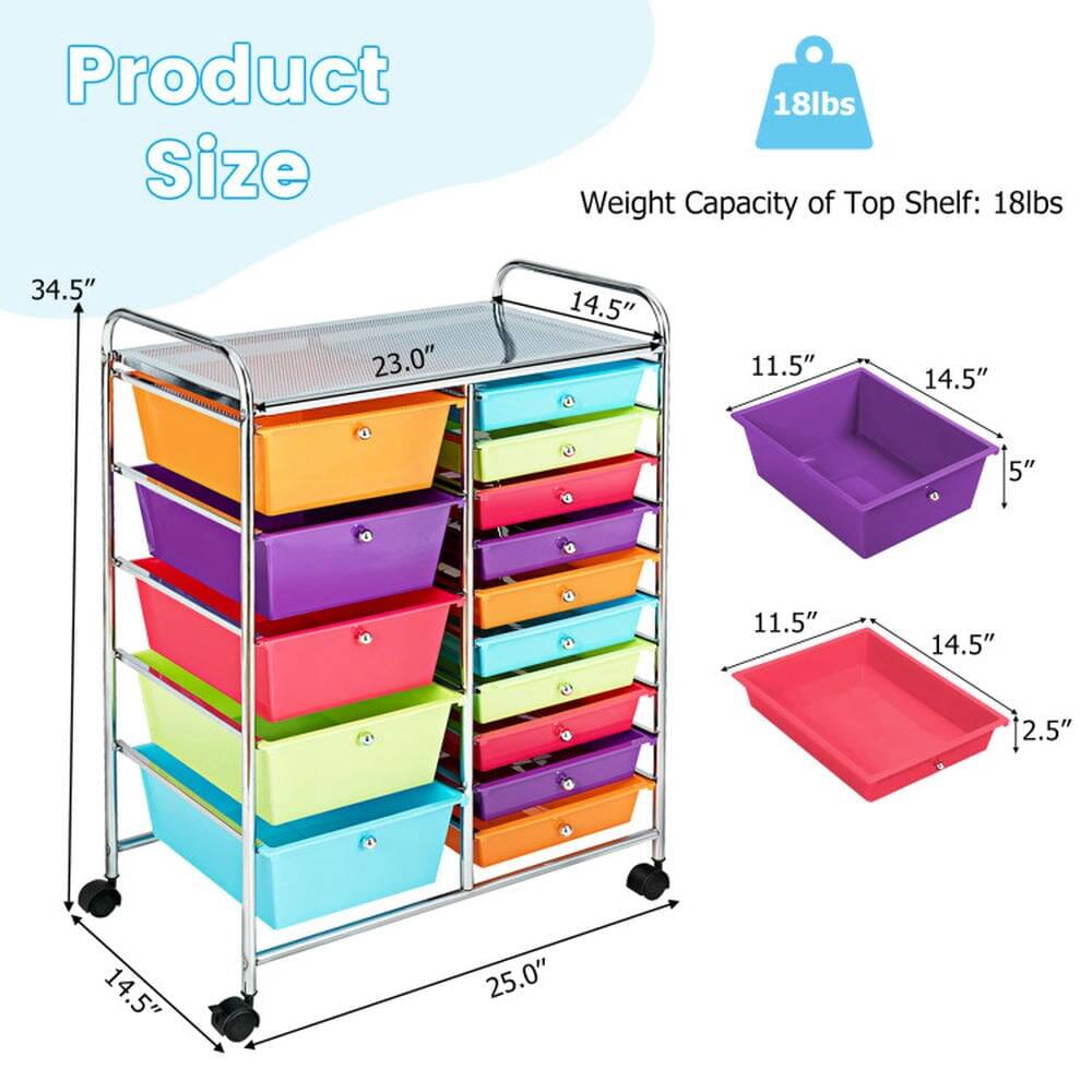 Product Size  
Weight Capacity of Top Shelf: 18lbs  

34.5"  
23.0"  
14.5"  
11.5"  
14.5"  
5"  
11.5"  
14.5"  
2.5"  
14.5"  
25.0"