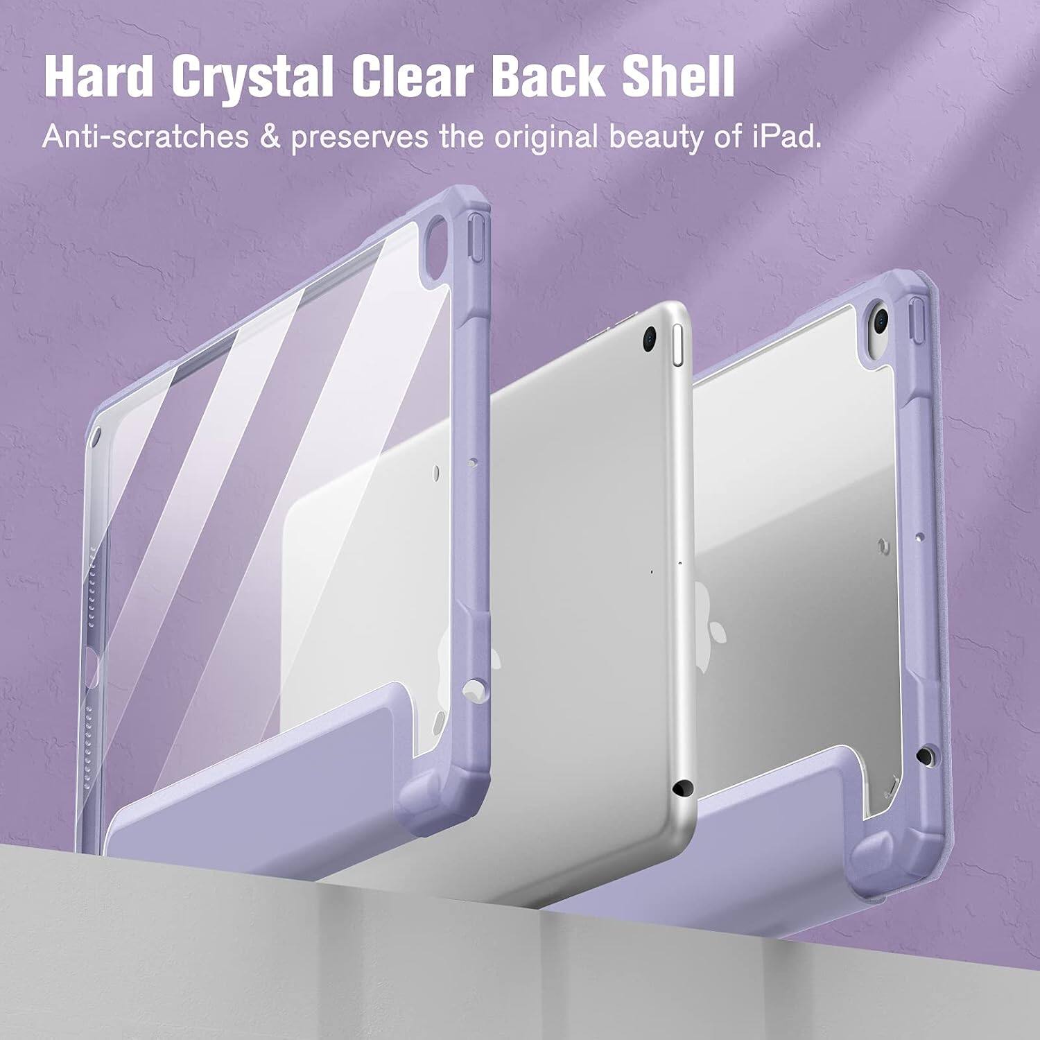 Hard Crystal Clear Back Shell  
Anti-scratches & preserves the original beauty of iPad.