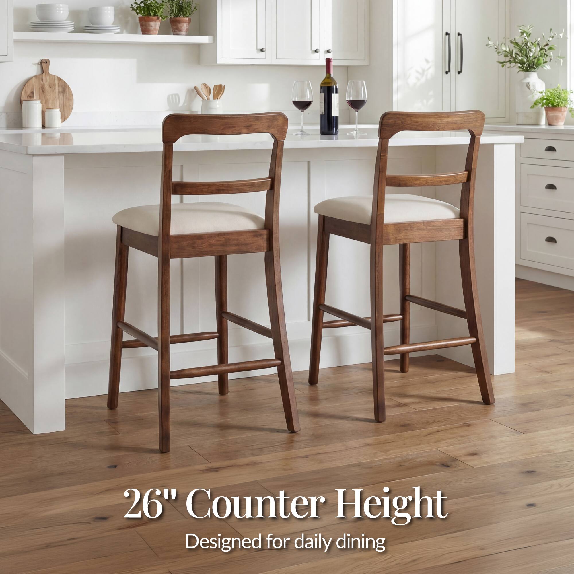 26" Counter Height  
Designed for daily dining