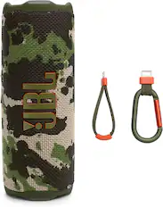 Front. JBL - JBL Flip 7 Waterproof Portable Speaker Bundle - Pair (Camo) - Camo.