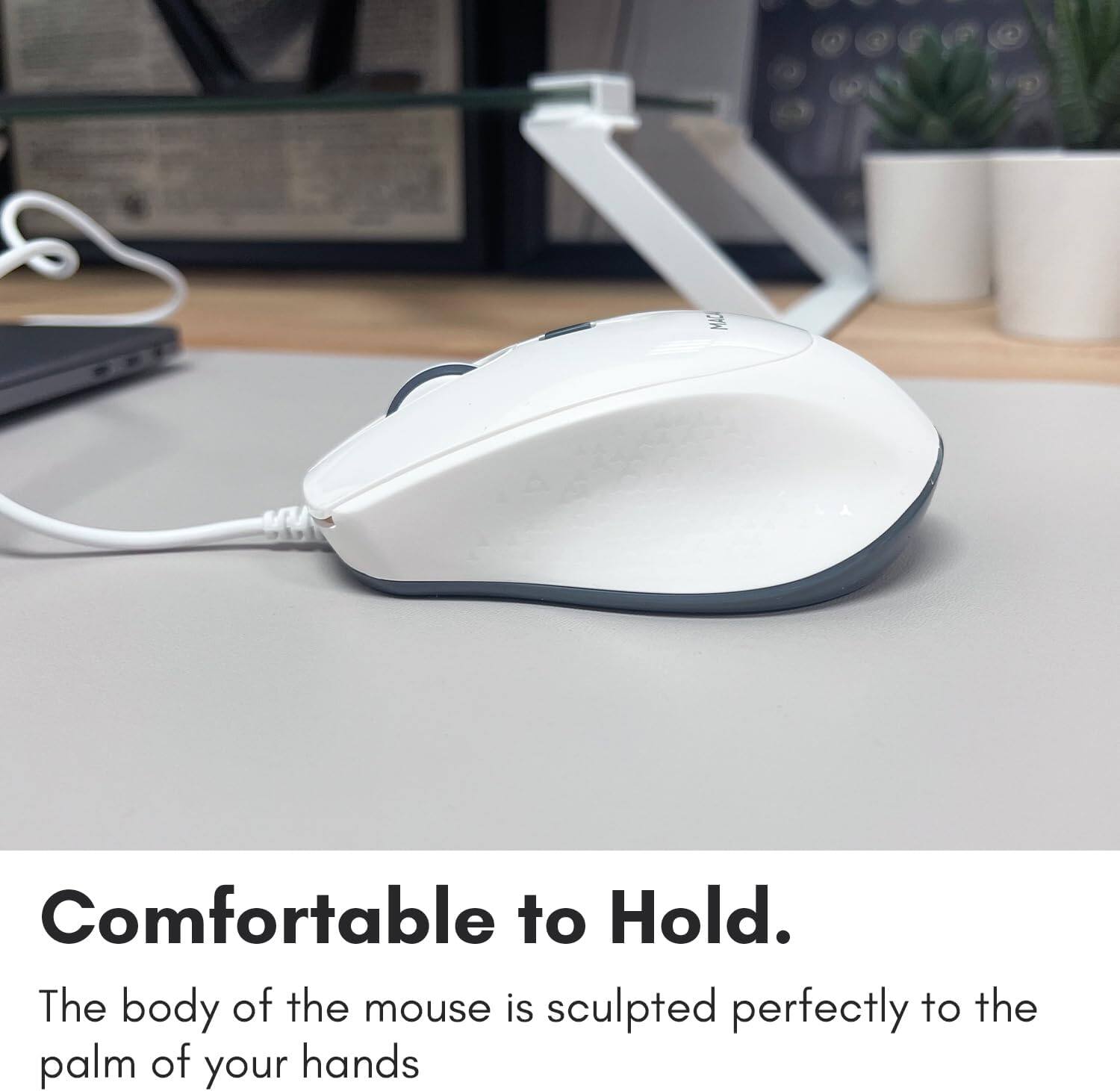 Comfortable to Hold.

The body of the mouse is sculpted perfectly to the palm of your hands.