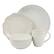 Alt View 1. Elama - Elama White Lace 16 Piece Luxurious Stoneware Dinnerware with Complete Setting for 4 - White.