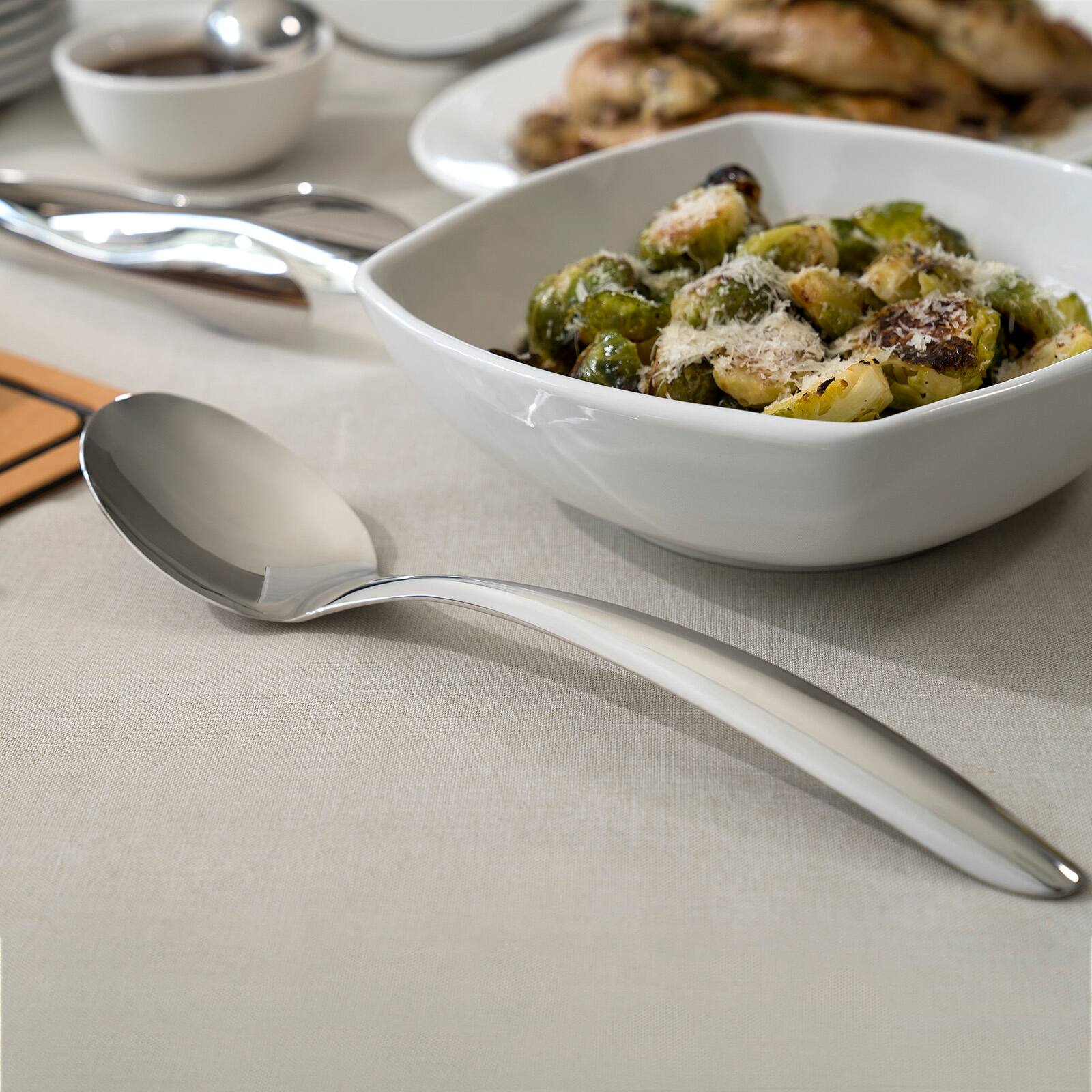 Alt View 3. Cuisipro - Tempo Solid Spoon, 13.5-Inch, Stainless Steel - Silver.