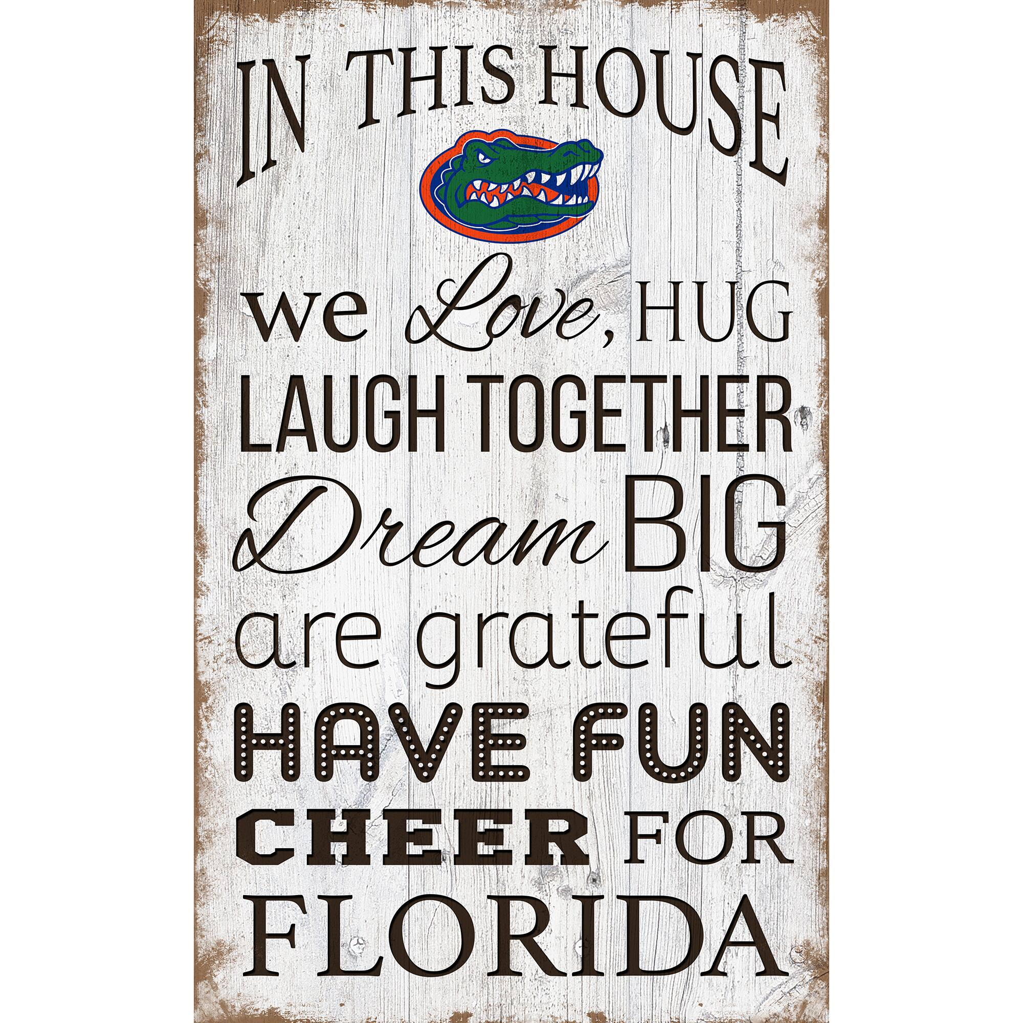 Florida Gators 11'' x 19'' Team In This House Sign