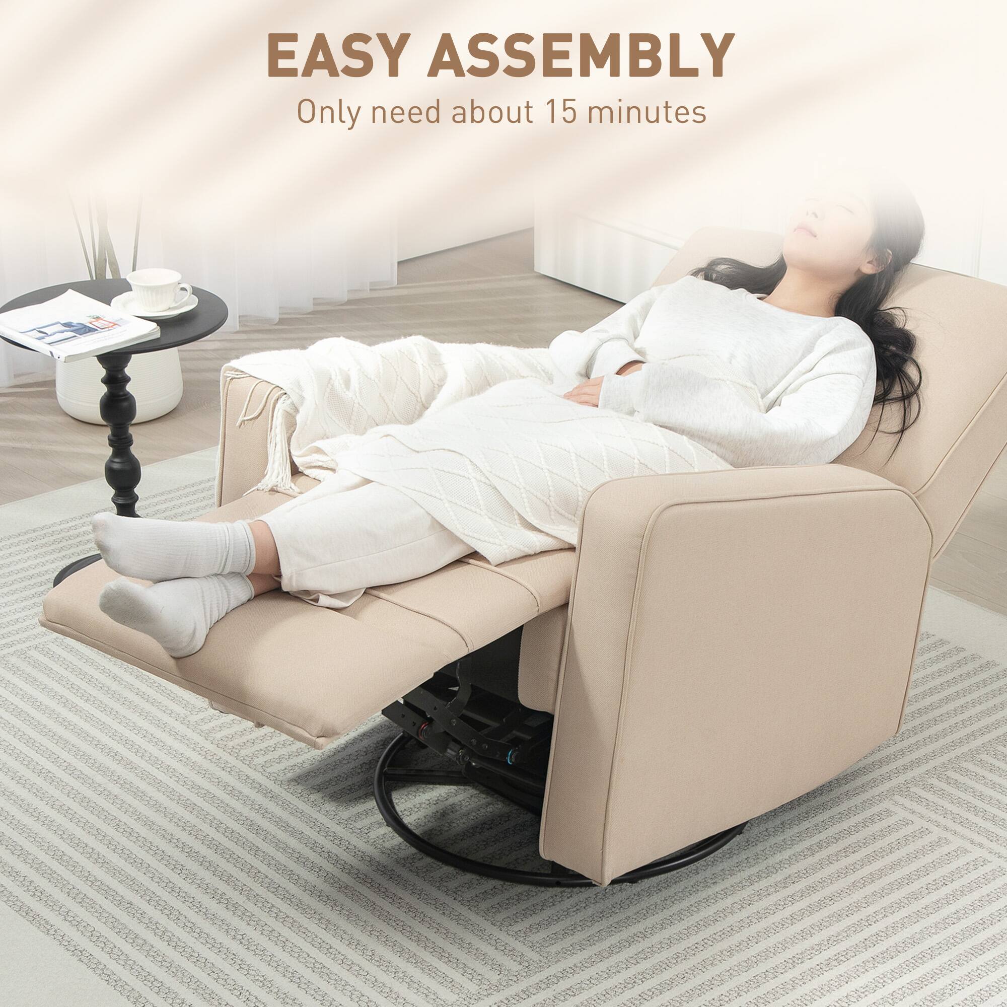 EASY ASSEMBLY
Only need about 15 minutes