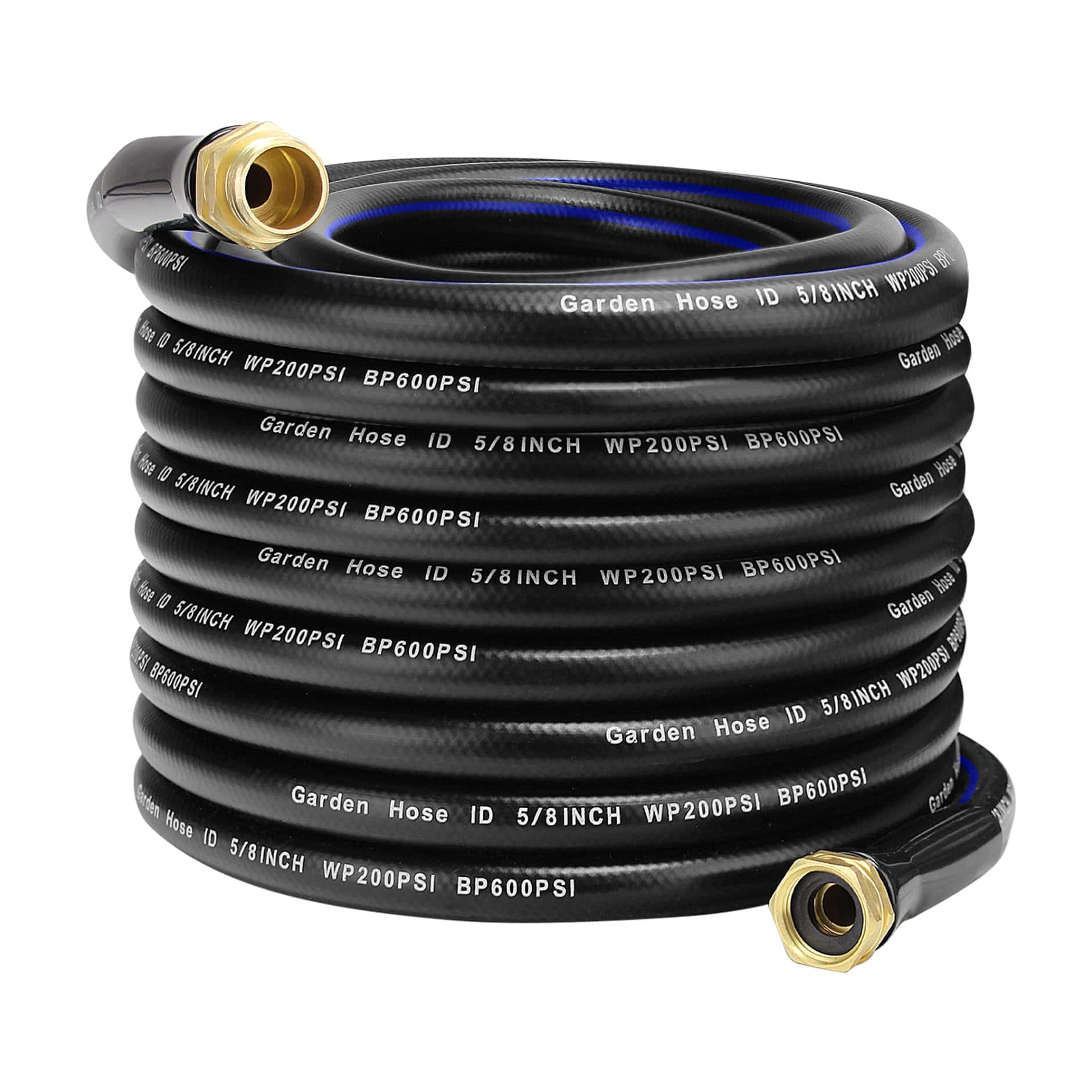 Fabibe - Garden Hose Flexible Kink Heavy Duty Water Flex Copper Collapsible Washer Rubber 5/8 Soft Lightweight Outdoor Waterho - 75 FT