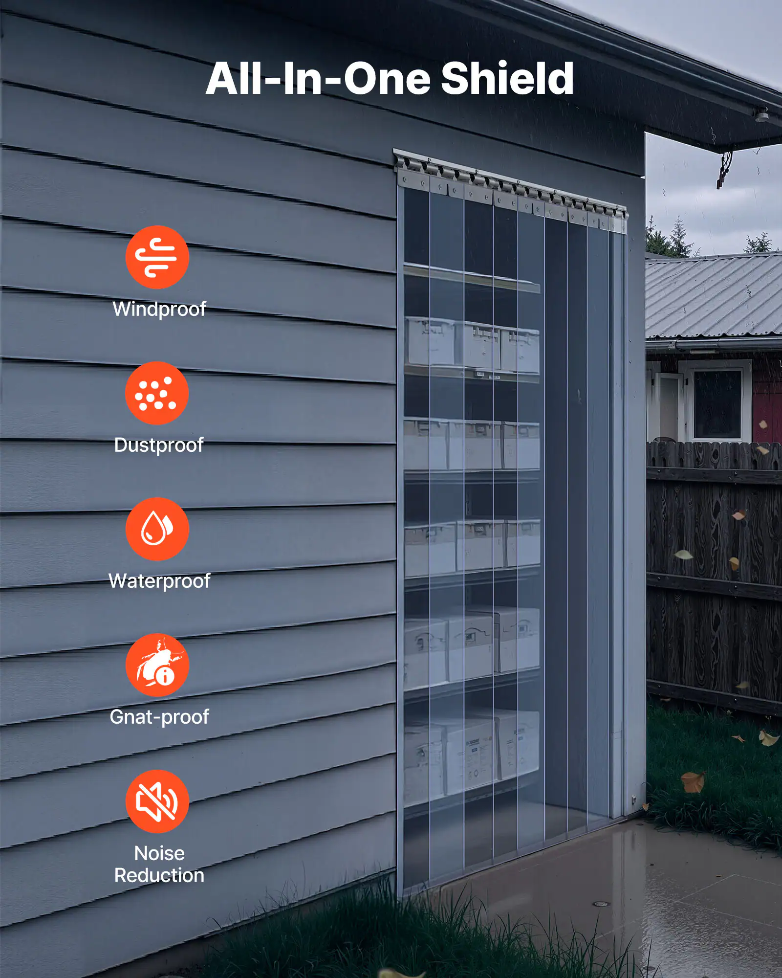 All-In-One Shield

- Windproof
- Dustproof
- Waterproof
- Gnat-proof
- Noise Reduction