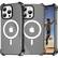 Front. Entronix - Entronix Magnetic Case for iPhone 16 Pro - Clear Shockproof Design - Black.