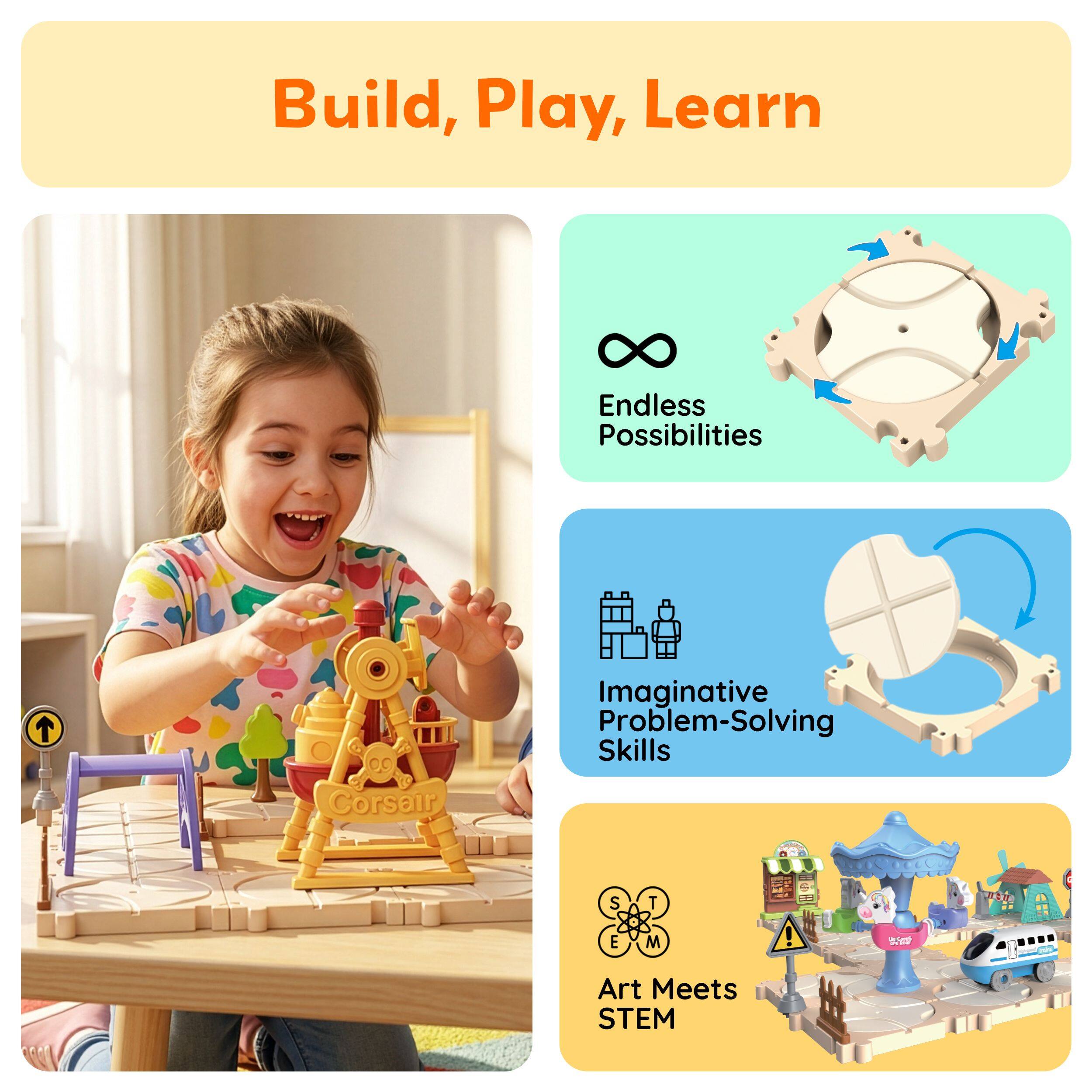 Build, Play, Learn

Endless Possibilities

Imaginative Problem-Solving Skills

Art Meets STEM