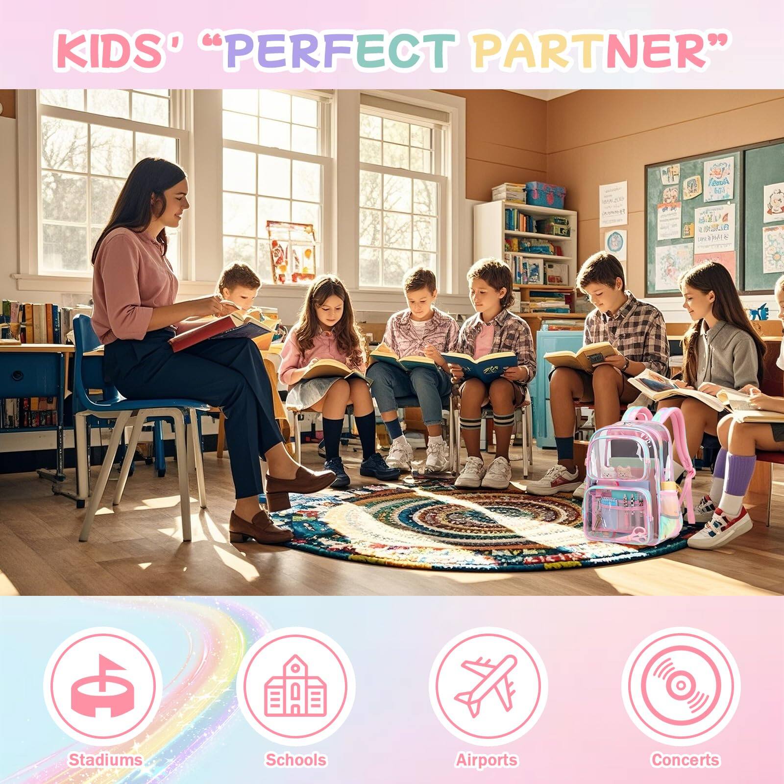 KIDS' "PERFECT PARTNER"

Stadiums  
Schools  
Airports  
Concerts