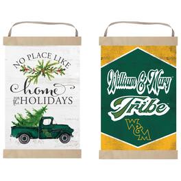 Jardine - William & Mary Tribe 12" x 20" Reversible Banner Sign - White