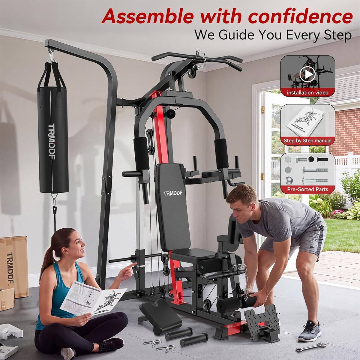 Assemble with confidence  
We Guide You Every Step

TRMDDF  
TRMDDF  
installation video Step by Step manual Pre-Sorted Parts  
TRMDDF