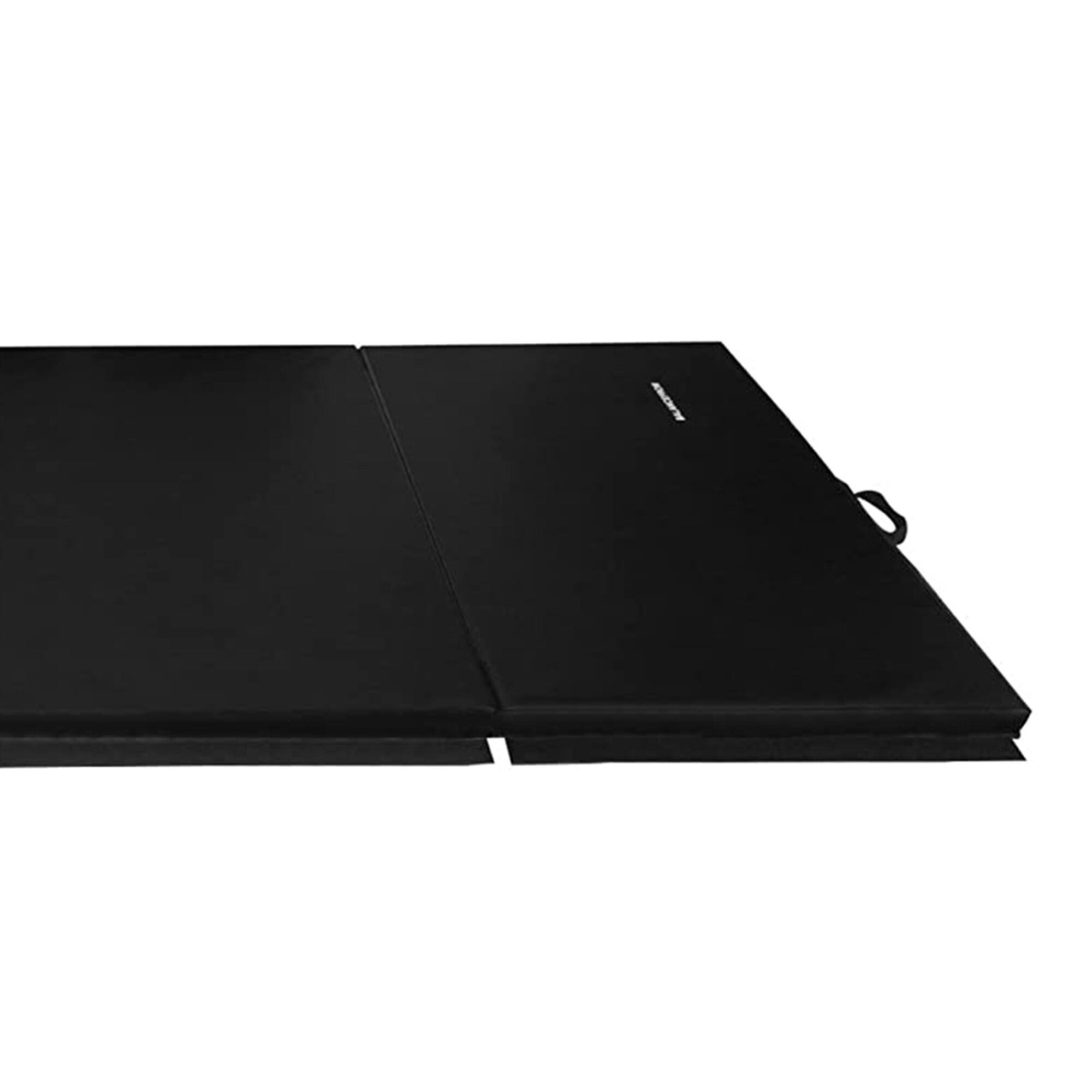 Alt View 8. BalanceFrom Fitness - BalanceFrom 4' x 6' x 2" All Purpose Folding Fitness Gymnastics Gym Mat, Black - Black.