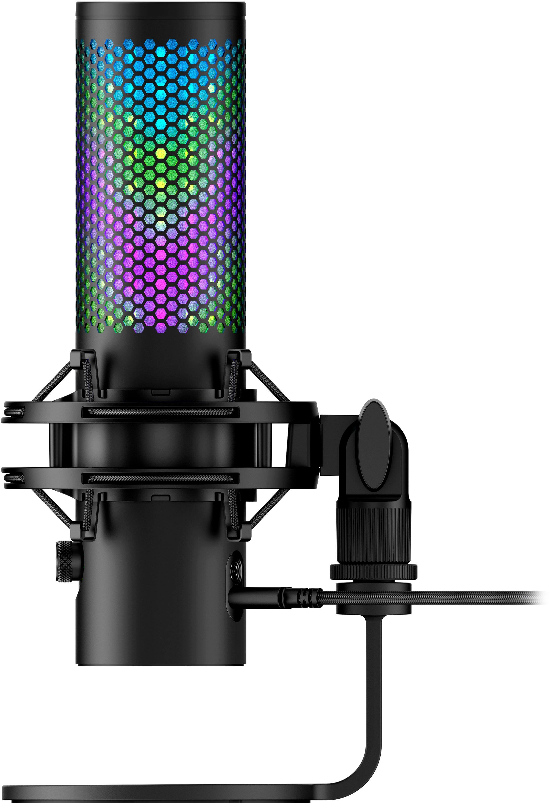 Alt View 18. HyperX - QuadCast 2 S Wired Multi-Pattern USB Electret Condenser Microphone - Black.