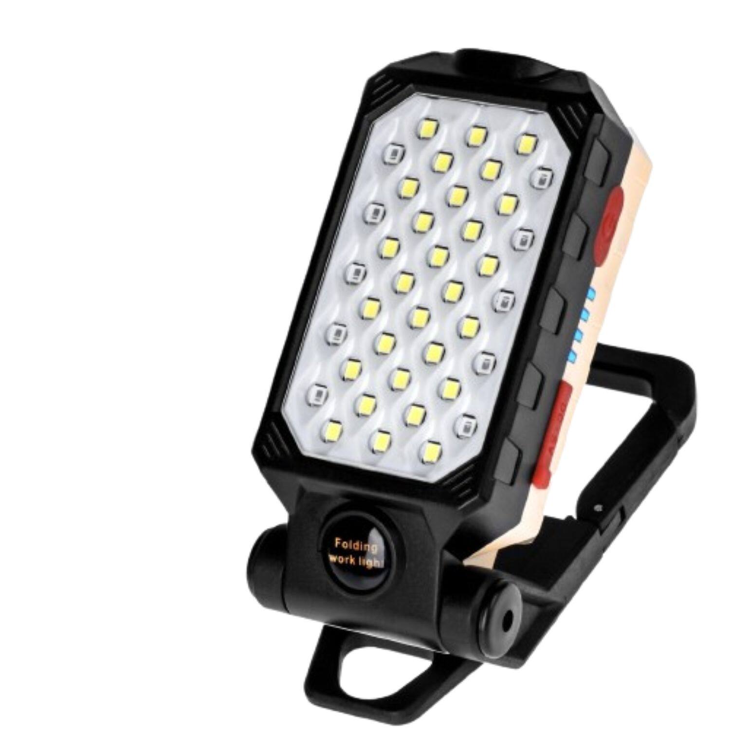 Stock Preferred - Portable Mechanic Flashlight & Flood Lamp - Black