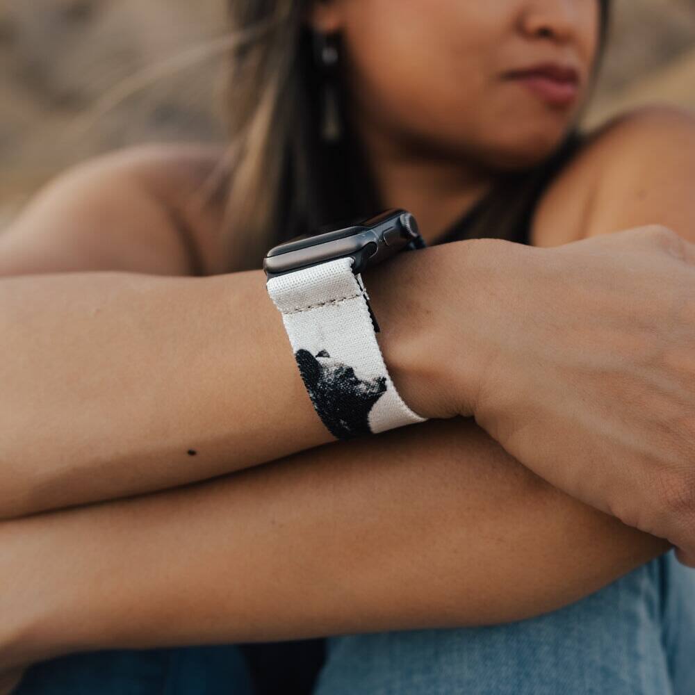 Alt View 5. ZOX - Look How Far You've Come NFC Smartwatch Band, 38/40/41mm - Black.