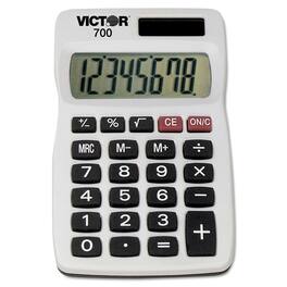 Victor - 700 8-Digit LCD Pocket Calculator - White