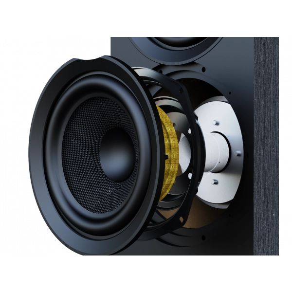 Alt View 2. ELAC - ELAC Debut 3.0 - 6.5" Floor Speaker (Walnut) DF63-WN - Walnut.