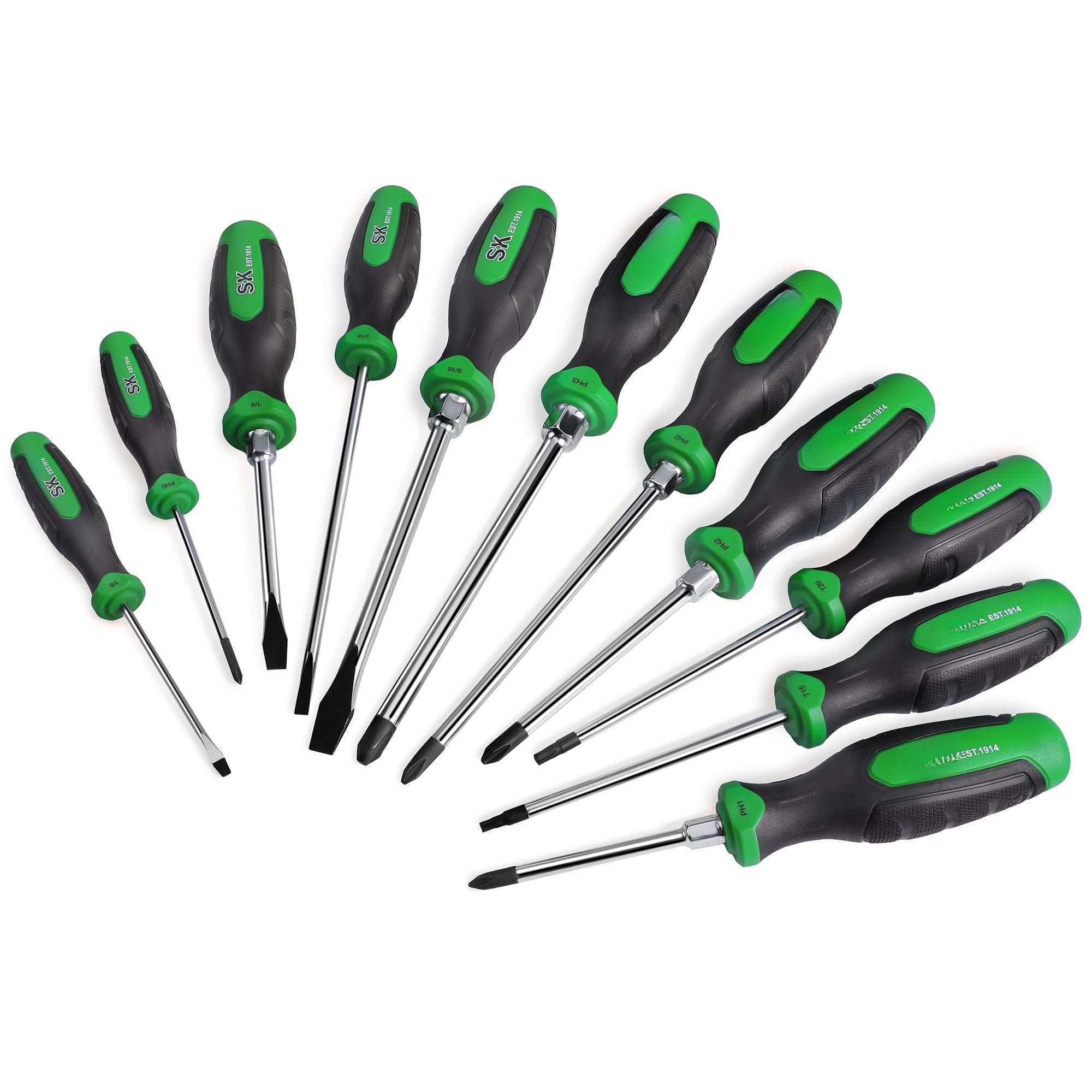 JETRANSPORT - 11-piece Magnetic Set Includes Slotted/phillip/star Screwdrivers S2 Steel Handle Screwdriver shafts are - 11PC