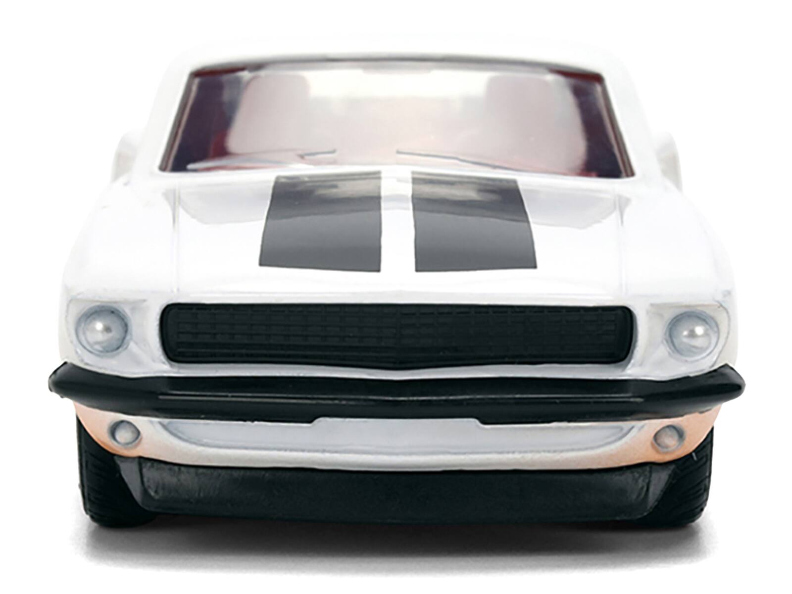 Alt View 5. Jada - Roman's Ford Mustang White with Black and Red Interior (Dirty Version) "Fast & Furious" Movie 1/32 Model Car by Jada.