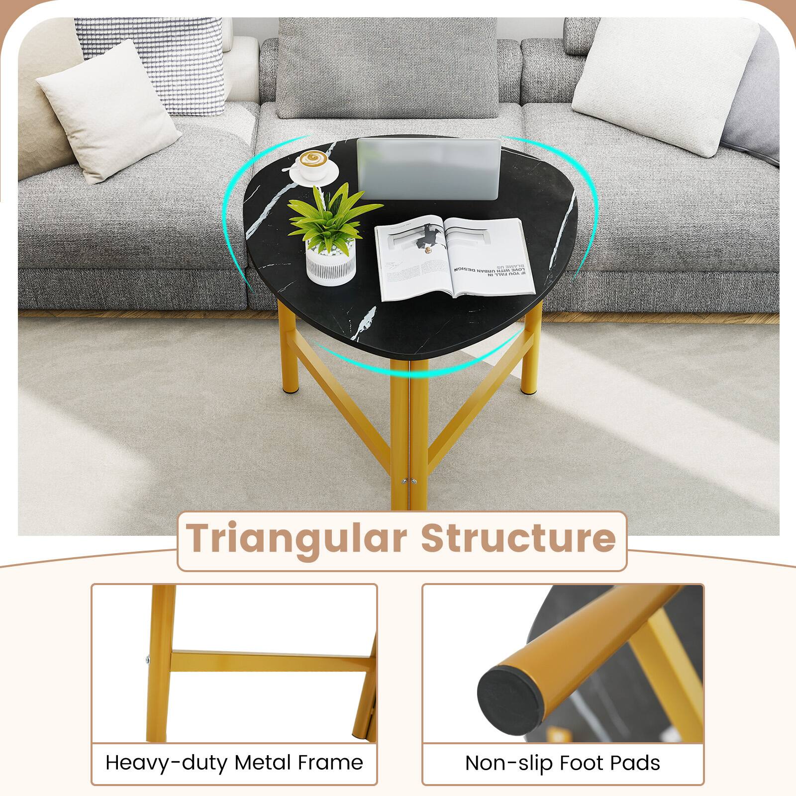 Triangular Structure

Heavy-duty Metal Frame

Non-slip Foot Pads