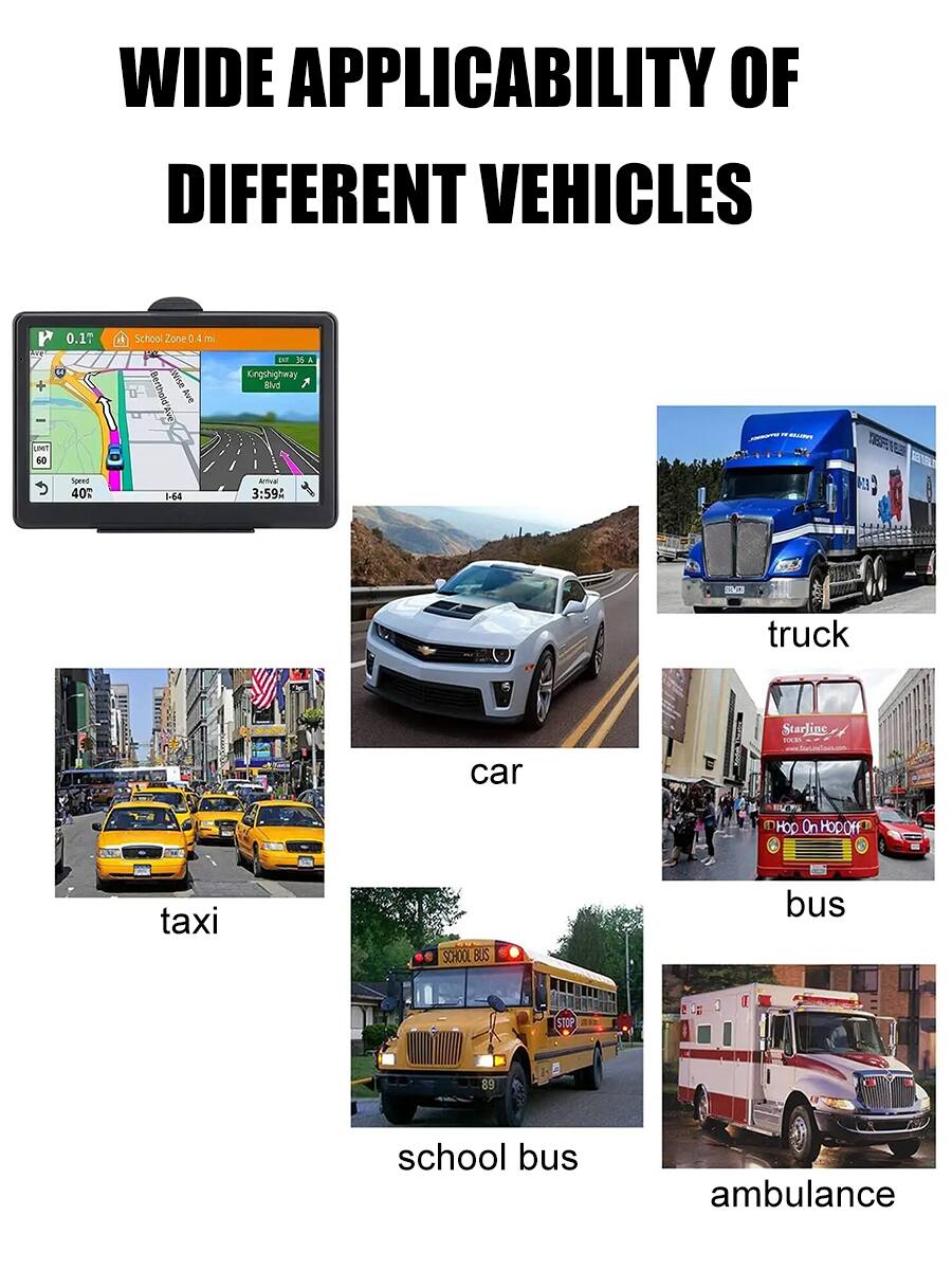 WIDE APPLICABILITY OF DIFFERENT VEHICLES

- truck
- car
- taxi
- bus
- school bus
- ambulance