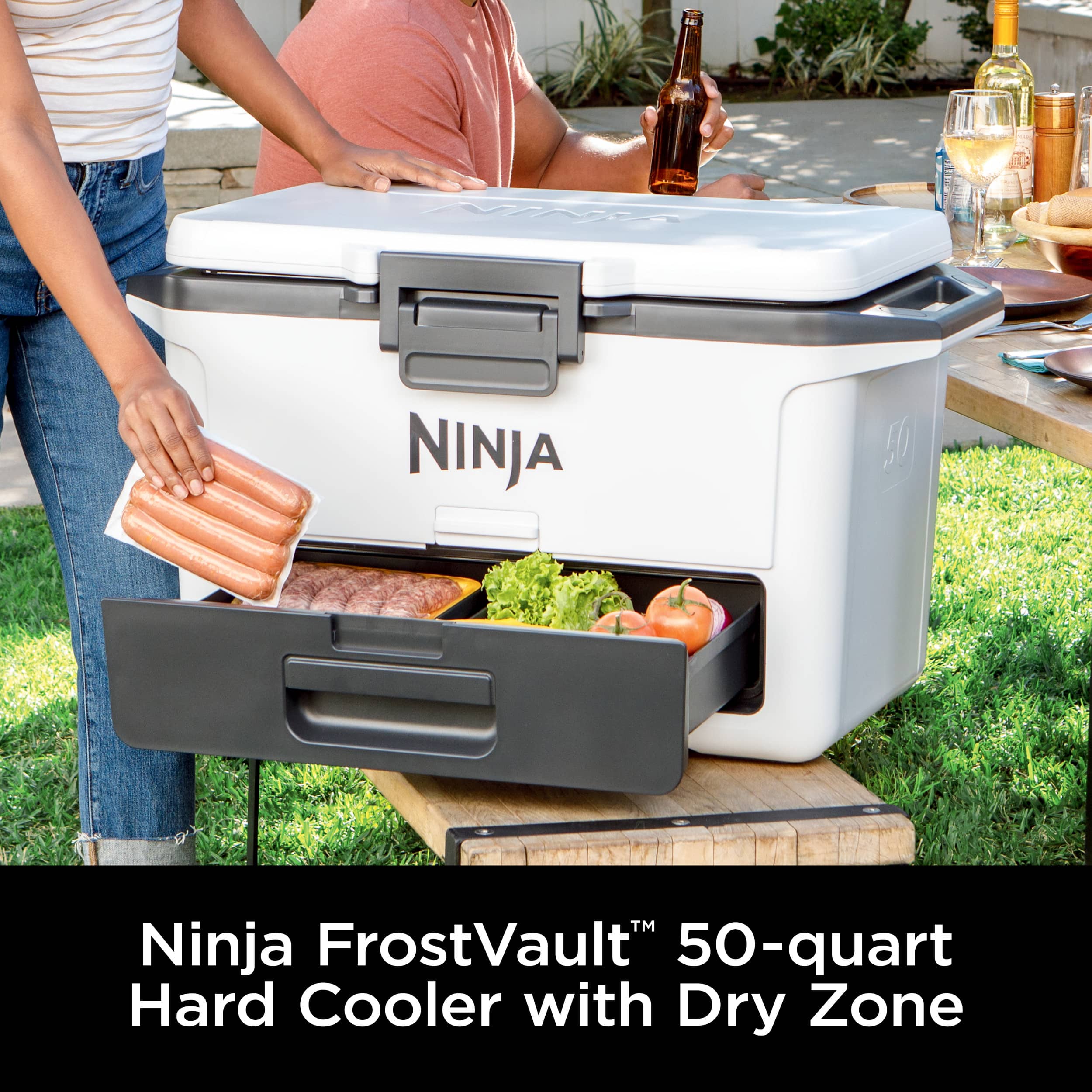 VTAE NINJA 50-quart Ninja FrostVault Hard Cooler with Dry Zone
