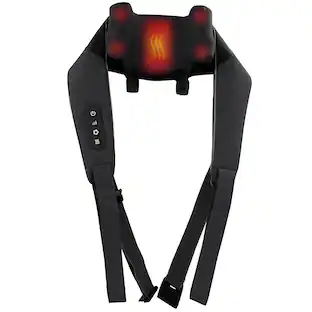 Front. Miko - Miko Wave Heated Neck & Back Massager with Heat, Cordless and Hands-Free - Black.